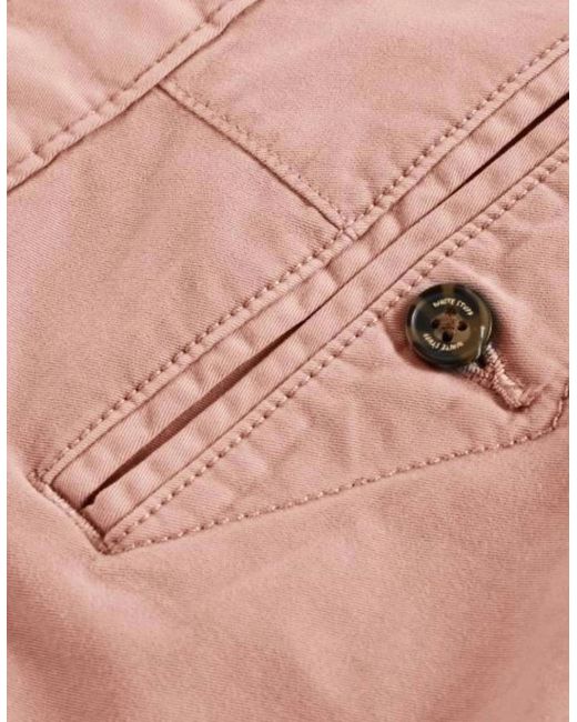 White Stuff Pink Sutton Organic Chino Short Light for men