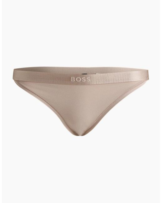 Boss White Bea Cotton Modal Brief, Light