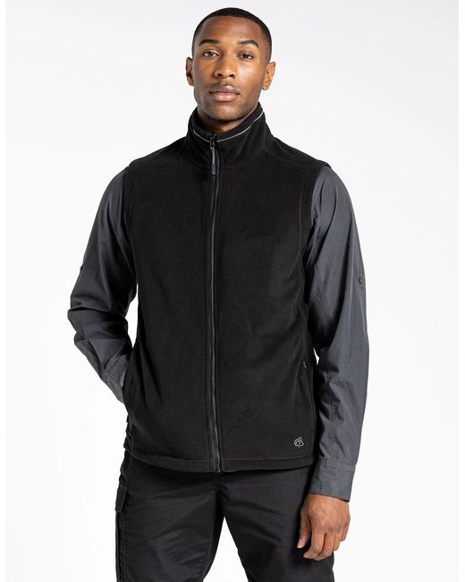 Craghoppers Black Expert Corey Fleece Gilet for men