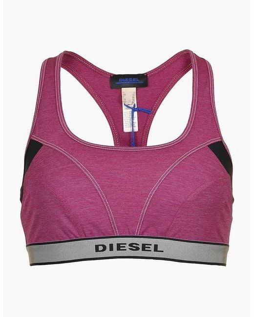 DIESEL Purple Miley S Stretch Jersey Bralette
