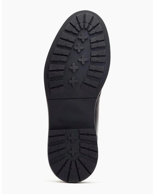 Base London Black London Dealer Leather Ankle Boots for men