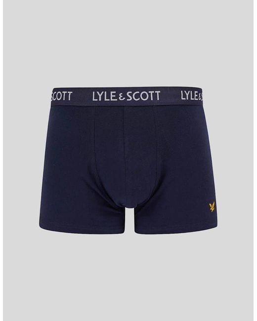 Lyle & Scott Blue 5 Pack Assorted Trunks for men