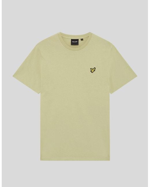 Lyle & Scott Green Cotton Crew Neck T-Shirt for men