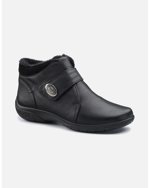 Hotter Black Muse Ankle Boots