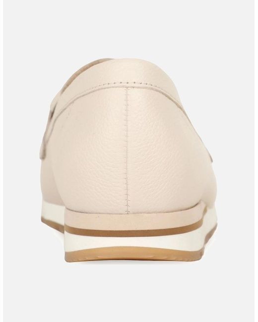 Gabor White Baby Loafers