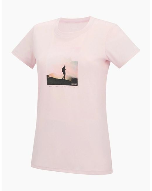 Regatta Pink Ladies Fingal Adventure Print T-Shirt