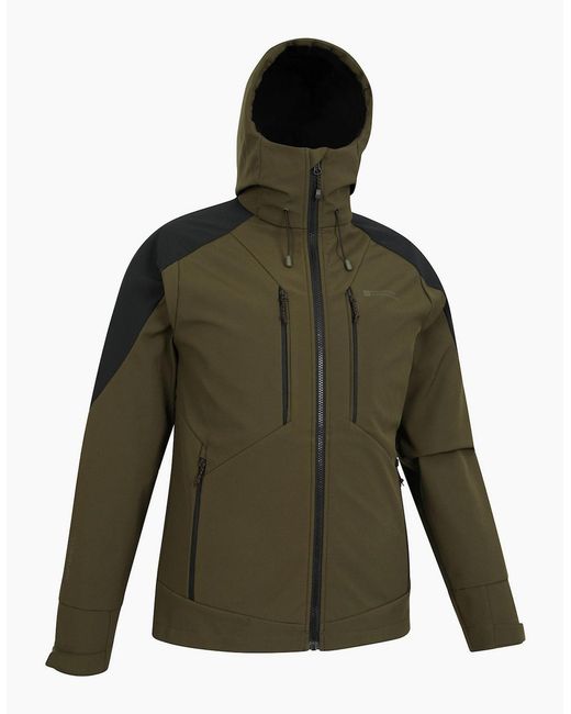 Mountain Warehouse Green Radius Recycled Soft Shell Jacket for men