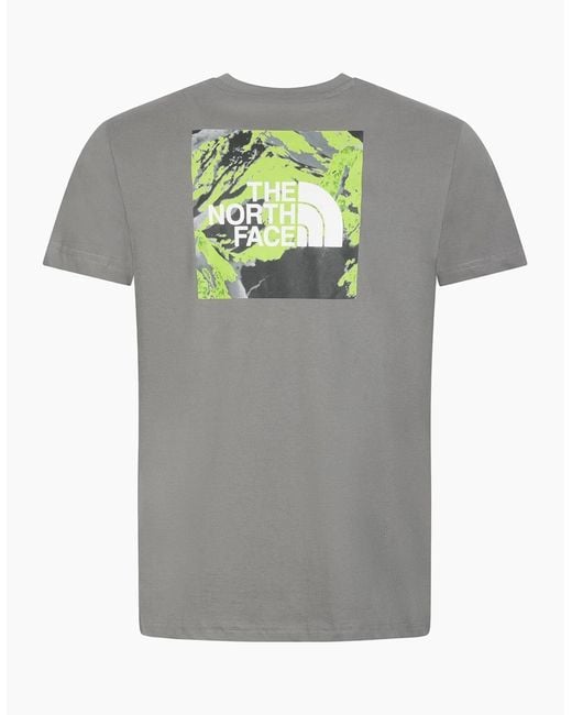 The North Face Gray Heat Map T Shirts Short Sleeve Crew Neck Tee for men