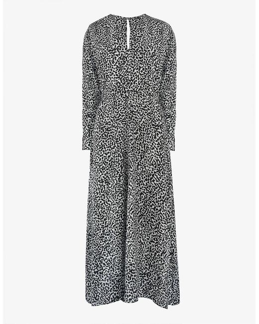 Ro&zo Green Dalmatian Print Batwing Sleeve Midaxi Dress
