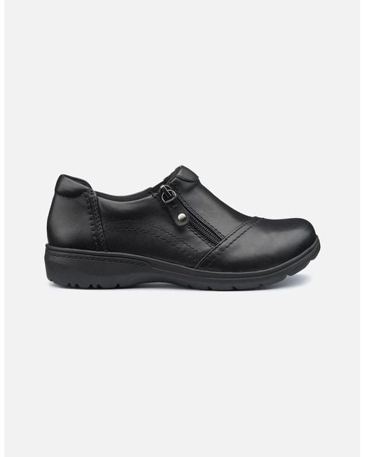 Hotter Black Lope Shoes