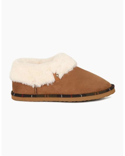 Barbour Brown Eloise Bootie Slippers
