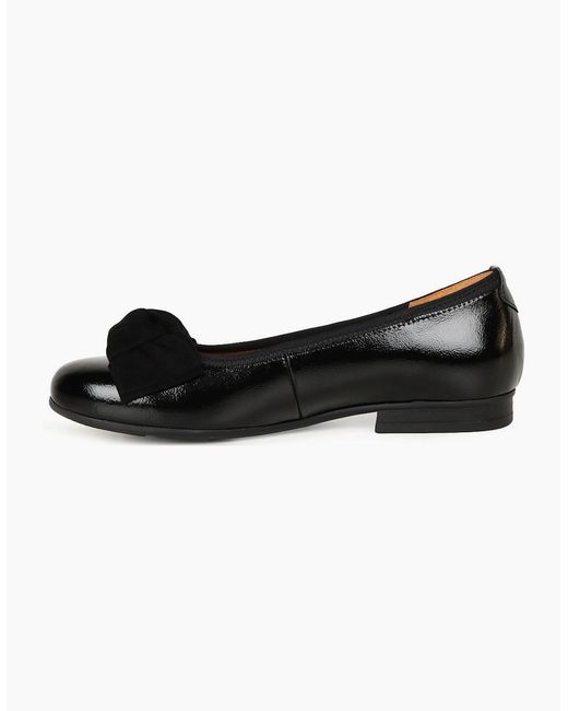 Gabor Black Picnic Ballet Pumps