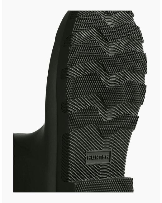 Hunter Black Downpour Adjustable Wellingtons for men