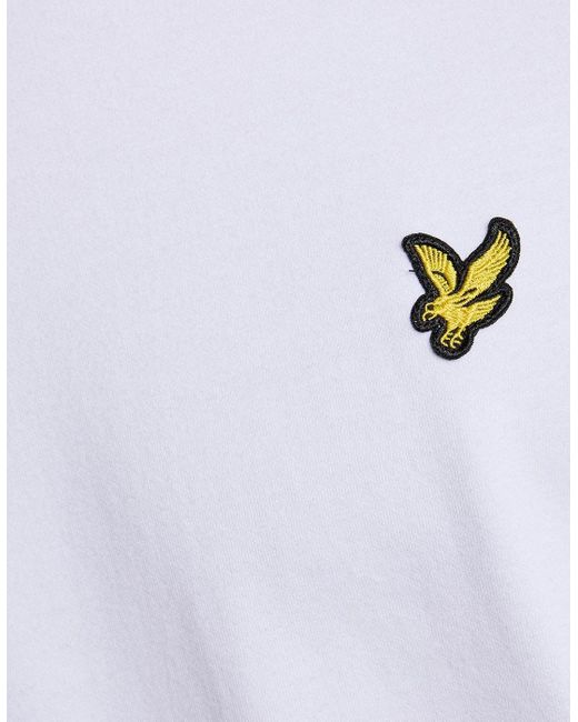 Lyle & Scott White Ultra Soft Cotton Blend T-Shirt for men