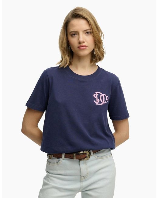 Superdry Blue Sd&Co Relaxed Short Sleeve T-Shirt