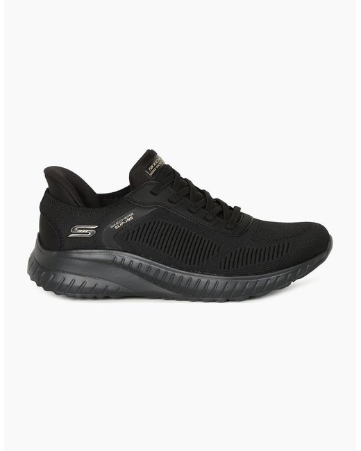 Skechers Black Bobs Squad Chaos Slip