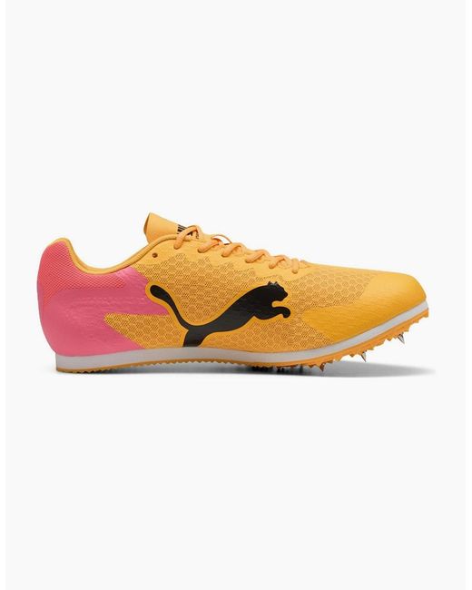 PUMA Orange Evospeed Star 9 Track Running Spikes for men