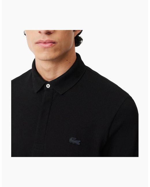 Lacoste Black Ph5522 Paris Stretch Pique Polo for men