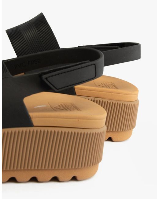 Reef Black Water Vista Higher Sandals/Tan