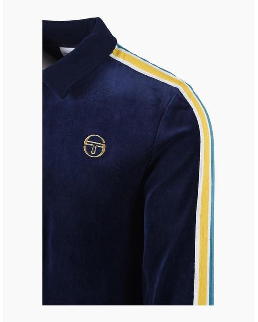 Sergio Tacchini Blue Monte Track Top Maritime/Mango Mint for men