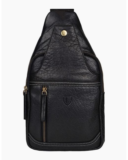 Lakeland Leather Black Keswick Sling Bag