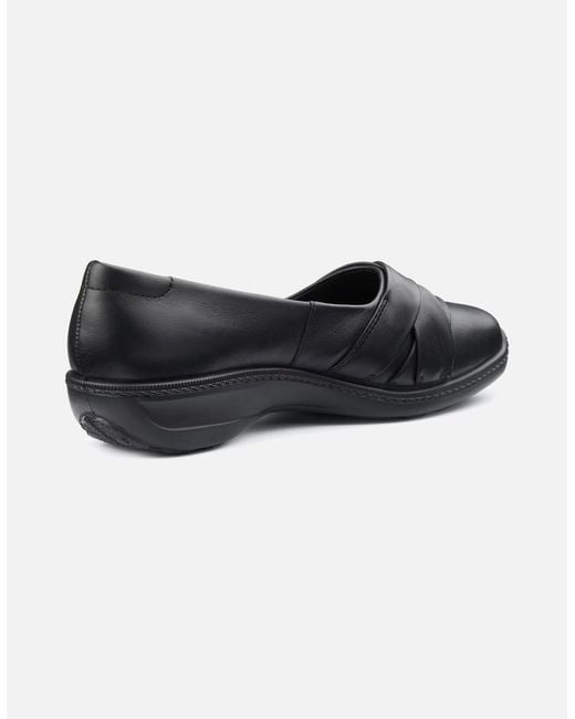 Hotter Black Evelyn Wide Fit Shoes
