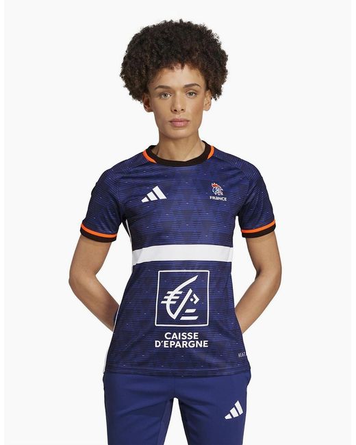 Adidas Blue F Hb Jersey W Gym Top