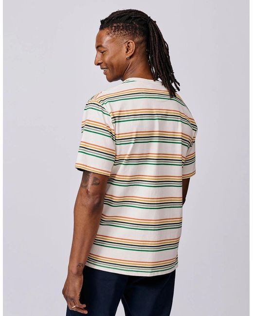 aubi White Santon Relaxed T-Shirt for men