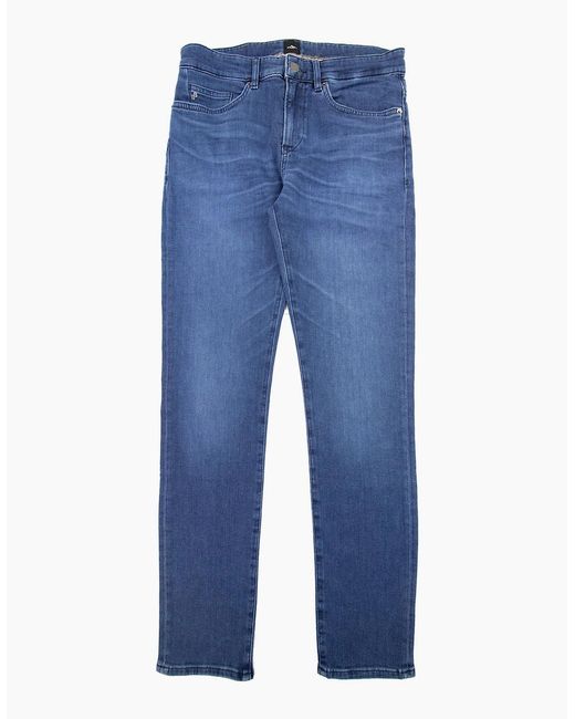 Boss Blue Delaware3-1 Slim Fit Jean Dark 416 for men