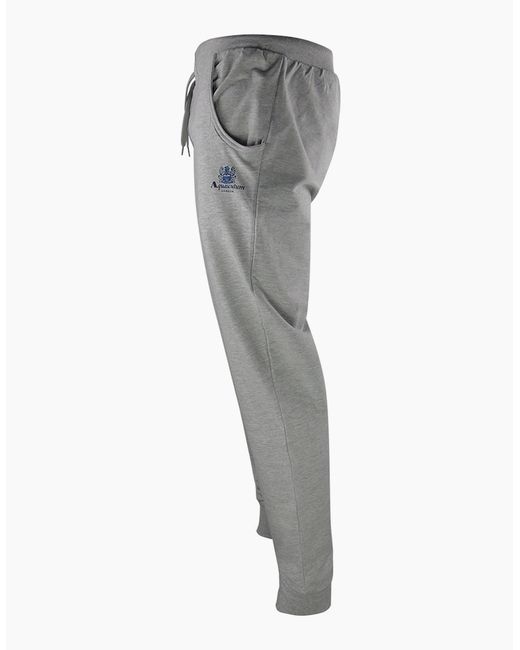 Aquascutum Gray Small Iconic Crest Crew Neck Tracksuit Set