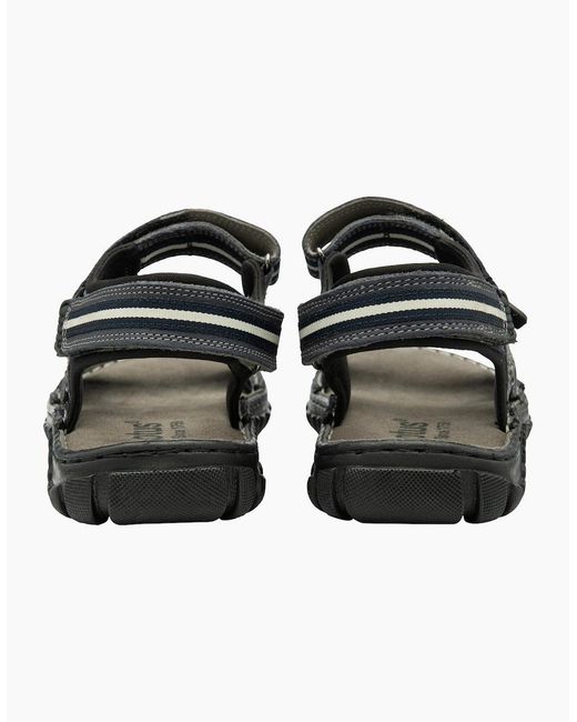 Lotus Black Gus Sandals for men