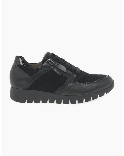 Gabor Black Willet Trainers