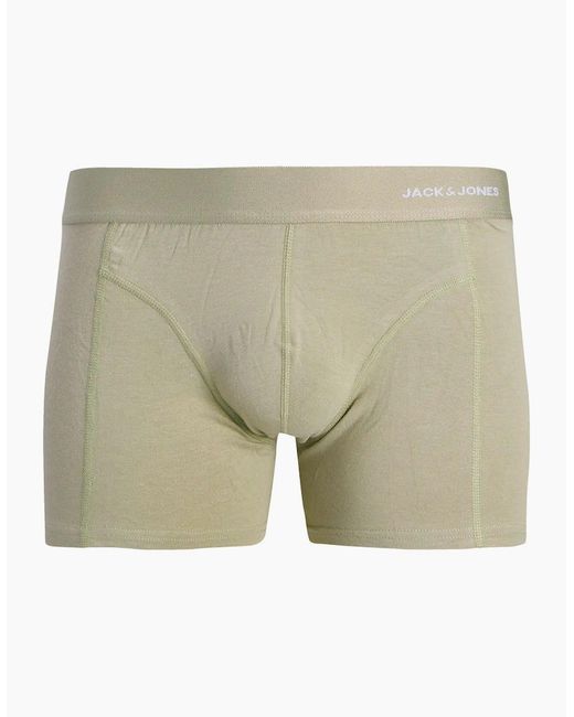 Jack & Jones Blue Jac Gabriel Bamboo Trunks 3 Pk Smokey//Seagrass