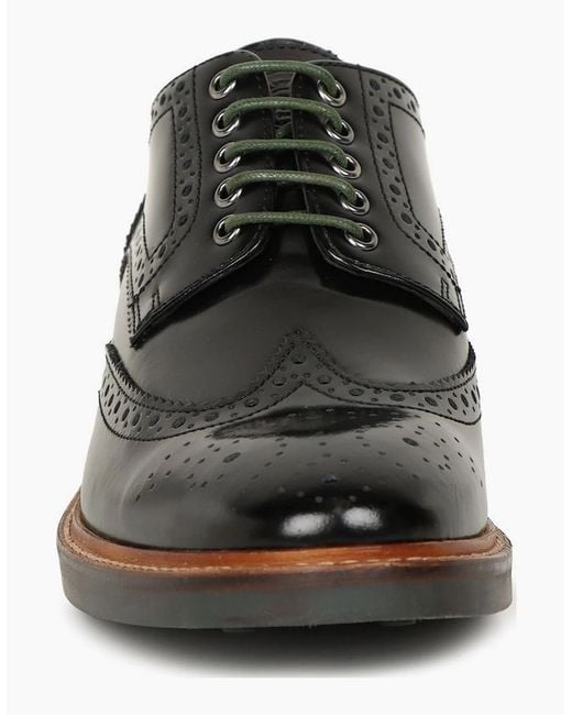 Base London Black Woburn Brogues for men
