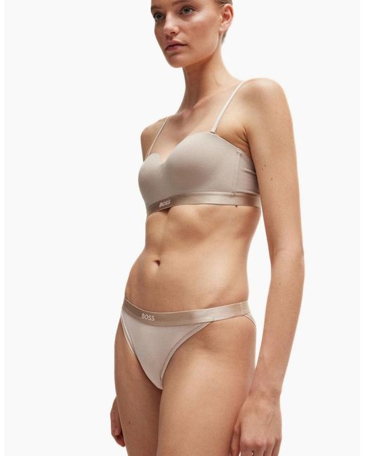 Boss White Bea Cotton Modal Brief, Light