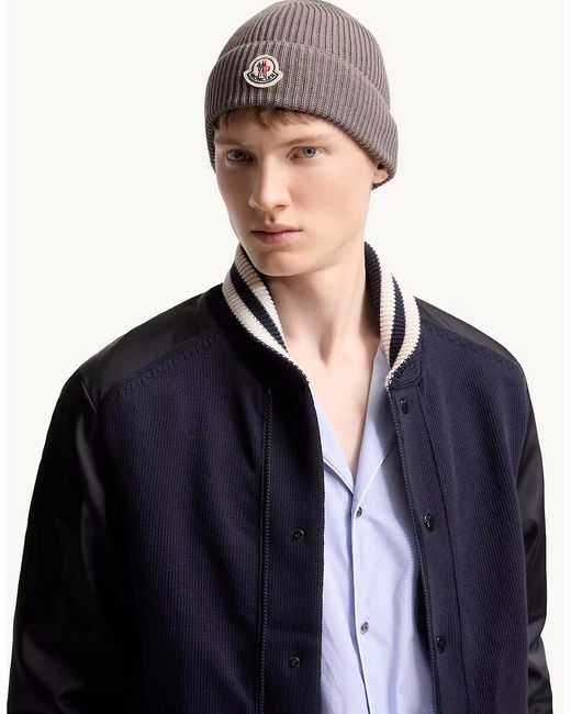 Moncler Brown Archive Logo Hat for men