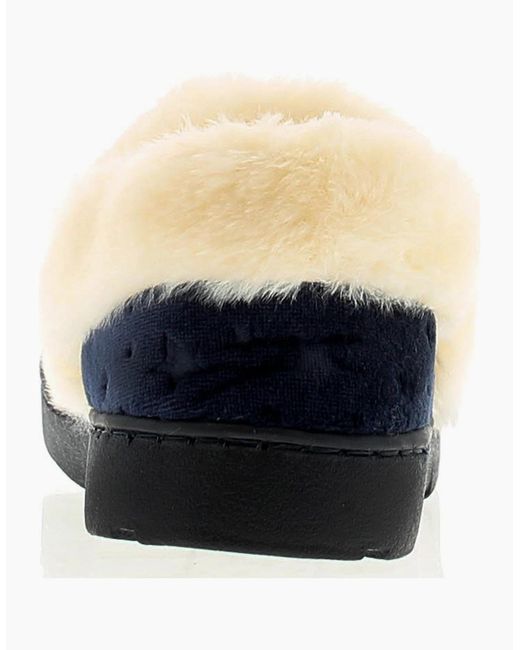 Strollers Blue Full Slippers Faux Fur Lining Galaxy Slip On Uk Size