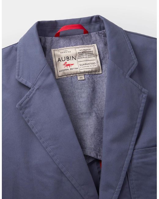 aubi Blue Mareham Patch Pocket Jacket for men