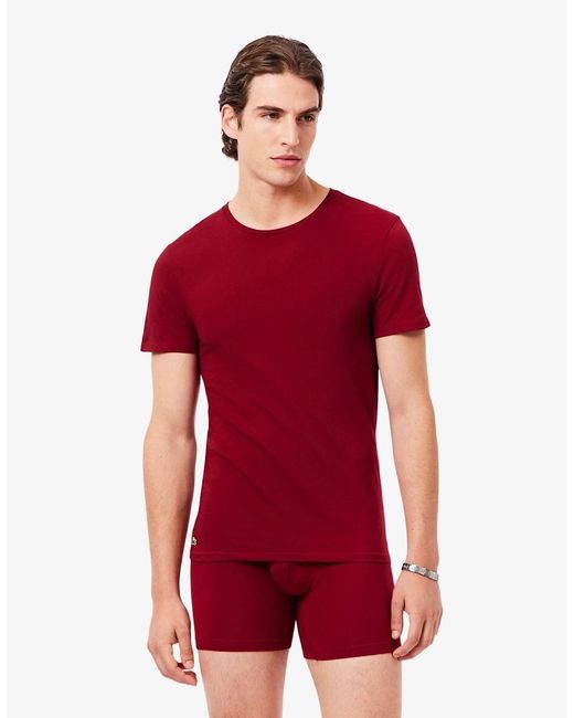 Lacoste Red 3Pck Slm T for men