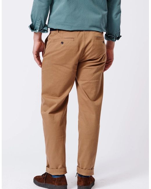 aubi Blue Ormsby Selvedge Chino for men