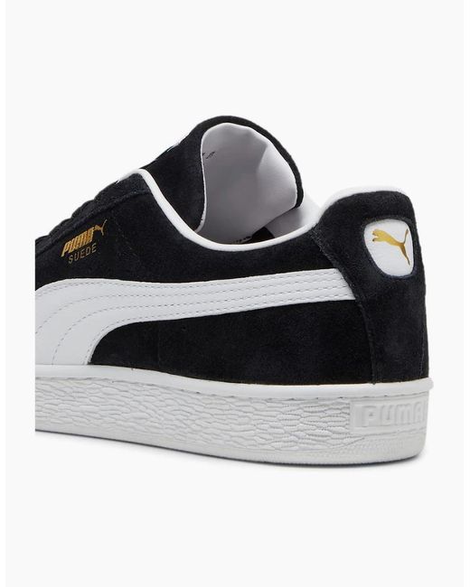PUMA Black Classic Suede Trainers