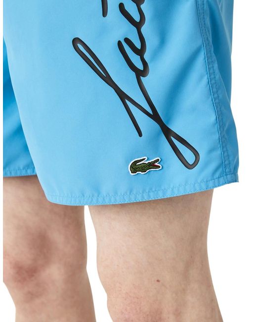 Lacoste Blue Shorts Mh2699 Swimwear Summer Quick Dry Beach Shorts Sportswear for men