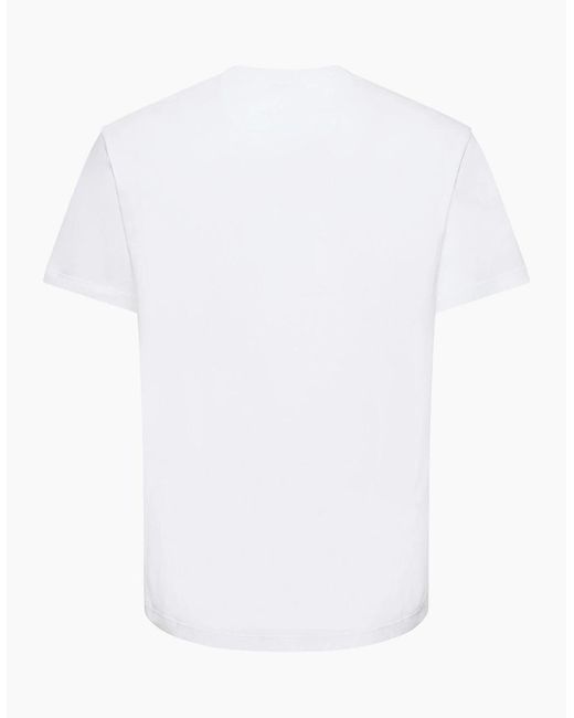 Valentino White Vlogo Signature Patch T-Shirt for men