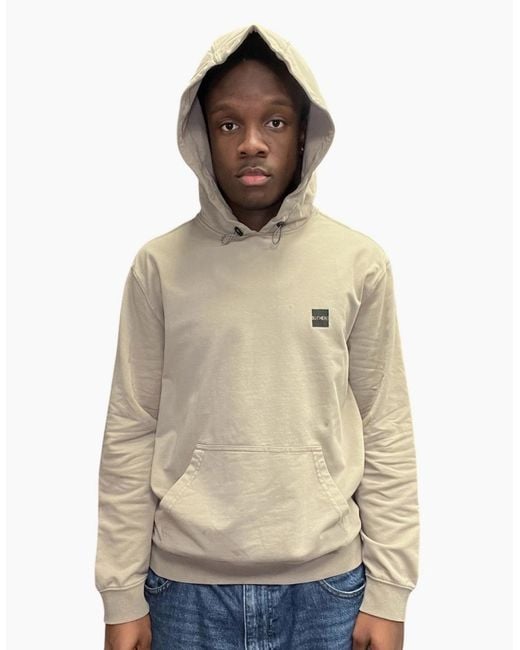 OUTHERE Natural Small Logo Hooded Sweatshirt for men
