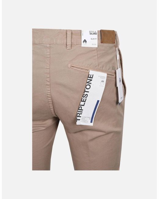 Brax White Silvio Slim Chino Stone