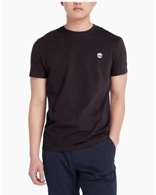 Timberland White T Shirts Classic Logo Summer Crew Neck Dunstan River Tops New for men