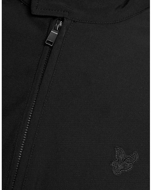 Lyle & Scott Black Lightweight Softshell Jacket for men