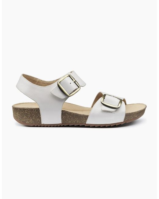 Hotter White Tourist Ii Sandals