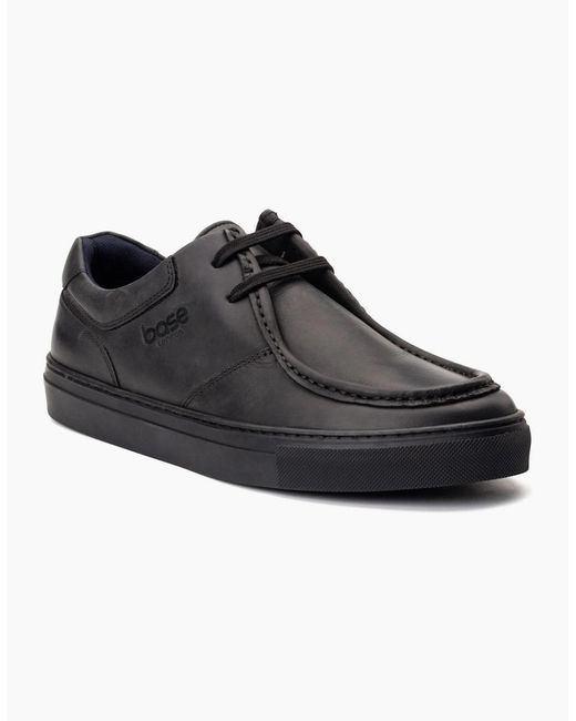 Base London Black Dalston Wallabe Shoes for men