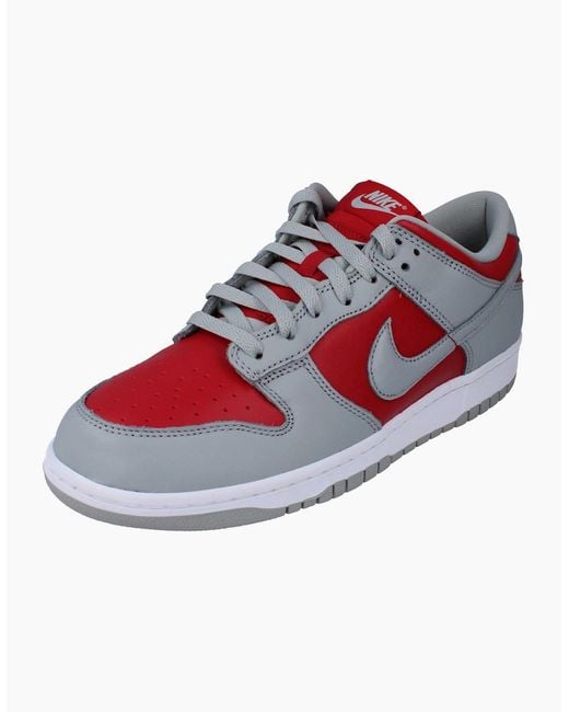 Nike Red Dunk Low Qs Trainers Fq6965 600 for men